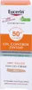 The image shows the front packaging of a Eucerin Sun Oil Control tinted sunscreen. Produktbild-Vorschau