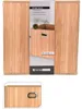 Boîte de rangement avec façade et poignée en bambou, 31 x Voir les images du produit 7