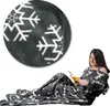 Kuscheldecke mit Ärmeln Ärmeldecke 200cm x 150cm Grau Produktbild-Vorschau 3