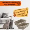2er Set Katzenklo Katzentoilette offen Kitten ohne Deckel Produktbild-Vorschau 6