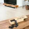 Domino drewniane gra rodzinna edukacyjna z etui klocki z Podgląd zdjęcia produktu 4