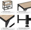 Ensemble MILTON Table + 2 Chaises Style Vintage - Bois Voir les images du produit 5