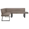 BEAUTYSOFA | Eckbank CRESTO Cappuccino Links, Polsterbank Produktbild-Vorschau 3