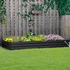 Outsunny Hochbeet aus Stahl, 241 x 90,5 x 30 cm Produktbild-Vorschau 2
