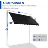 Markiza balkonowa FCH 250x120x(200–300) cm Markiza na Podgląd zdjęcia produktu 2