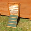 A wooden chicken coop with a ramp leading out to the grass. Podgląd zdjęcia produktu