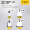 4FIZJO Vakuum-Saugglocken Set 24 Stück – Feuerlose Massage Produktbild-Vorschau 2