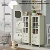 Buffetkast, glazen deuren, dubbele lade, houten dressoir, Productafbeelding-voorbeeld 6