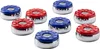 A set of shuffleboard pucks on a white background. Náhled obrázku produktu
