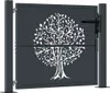 vidaXL Gartentor Anthrazit 100x75 cm Stahl Baum-Design Produktbild-Vorschau 1