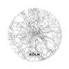MuchoWow® Mauspad Mousepad Köln - Karte - Stadtplan - Karte Produktbild-Vorschau 1