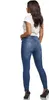 Tazzio Damen Skinny Fit High Waist Jeans F101 (Blau, 48) Produktbild-Vorschau 3