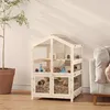 Sweiko Hamsterkäfig aus Holz 3 Etagen Nagerkäfig Produktbild-Vorschau 2