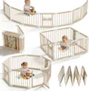 Parc pour bébé YARDIN XXL en bois avec 2 centres Voir les images du produit 1