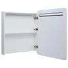 vidaXL Armadio a specchio LED 68x9x80 cm Anteprima dell’immagine prodotto 5