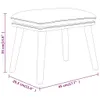 vidaXL Podnóżek jasnoszary 45x29,5x35 cm tkanina Podgląd zdjęcia produktu 6