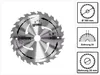 Makita A-89632 Lama M-Force HM 165 mm con 24 denti Anteprima dell’immagine prodotto 1