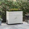 Outsunny Hochbeet aus Holz, Frühbeet mit Schrankfach, Produktbild-Vorschau 2