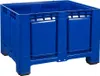Palettenbox mit Deckel 680l  1200x1000x790 mm Blau - 4 Produktbild-Vorschau 3
