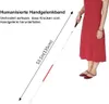 Faltbarer Blindenstock, 125 cm – rutschfest mit rotem Produktbild-Vorschau 6