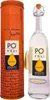 A bottle of Grappa and its cylindrical packaging are displayed side-by-side against a white background. Produktbild-Vorschau