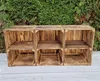 6er Holzkisten Geflammte mit Regal - 40x30x24 cm - Produktbild-Vorschau 3