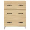 vidaXL Highboard Sonoma Eiche 69,5x34x180 cm Holzwerkstoff Produktbild-Vorschau 9