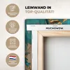 MuchoWow® - Leinwandbilder - Frau - Porträt - Gold - Luxus Produktbild-Vorschau 3