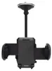 A black car phone holder mounted on a ceiling rod, with adjustable arms. Náhľad obrázku produktu
