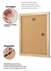 Bilderrahmen |Farbe:Eiche gemasert|Bildgröße: 80x120 cm|30 Produktbild-Vorschau 5