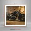 Gerahmtes Poster - Rahmen in heller Eiche - Motorrad Motor Produktbild-Vorschau 5