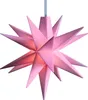 3D LED Stern Ø 8 cm Rosa mit Timer Weihnachtsstern Batterie Produktbild-Vorschau 1
