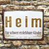 Blechschild - Heim für schwer erziehbare Kinder - Vintage Produktbild-Vorschau 2