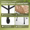 CASARIA® Gartenstühle 2er Set Polyrattan inkl. Auflage Produktbild-Vorschau 6