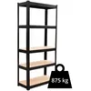 Kovový regál P9030, 180x90x30, nosnost 875 kg, černý Náhled obrázku produktu 3