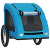 vidaXL Fahrradanhänger Hunde Blau Oxford-Gewebe und Eisen Produktbild-Vorschau 4