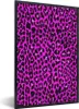 MuchoWow® Gerahmtes Poster Leopard - Pelz - Rosa 60x90 cm - Produktbild-Vorschau 1