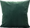 A single green corduroy pillow on a white background. Produktbild-Vorschau