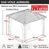 BRAST Pavillon Aluminium Miami | Größen 3x3m 3x4m 4x4m | Produktbild-Vorschau 3