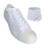 Flache Schnürsenkel in Weiß – 110 cm Länge – 8 mm breit – für Freizeitschuhe und Sneaker Produktbild-Vorschau