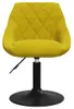 vidaXL Chaise de salle à manger 4 pcs. Pivotant jaune Voir les images du produit 3
