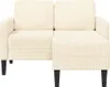 vidaXL 2-osobowa sofa z szezlongiem w kształcie litery L Podgląd zdjęcia produktu 2