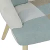 Fauteuil Helsinki Patchwork Bleu Voir les images du produit 5