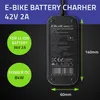 Chargeur Qoltec pour vélo Bosch, 36V | 42V | 2A | Voir les images du produit 2