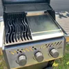 Płyta grillowa ze stali nierdzewnej | plancha 45x30cm - Podgląd zdjęcia produktu 11