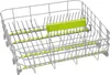 A dishwasher basket with green accents. Náhled obrázku produktu