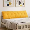 vidaXL Zadný vankúš svetložltý 180 x 50 cm manšestrová Náhľad obrázku produktu 3