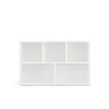KOMTO Bücherregal Weiß - Bücherschrank Regal Schmal mit 5 Produktbild-Vorschau 6