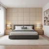 Komvortowy | Polsterpaneel | Wandkissen Velours Beige 50x40 Produktbild-Vorschau 2