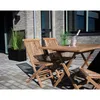 Oline Table de jardin 80x120 cm, en teck massif. Voir les images du produit 5